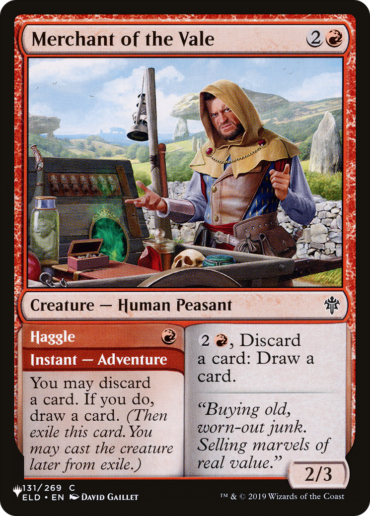 Merchant of the Vale // Haggle (LIST-ELD-131) [Mystery Booster] The List MTG Single Wizards of the Coast