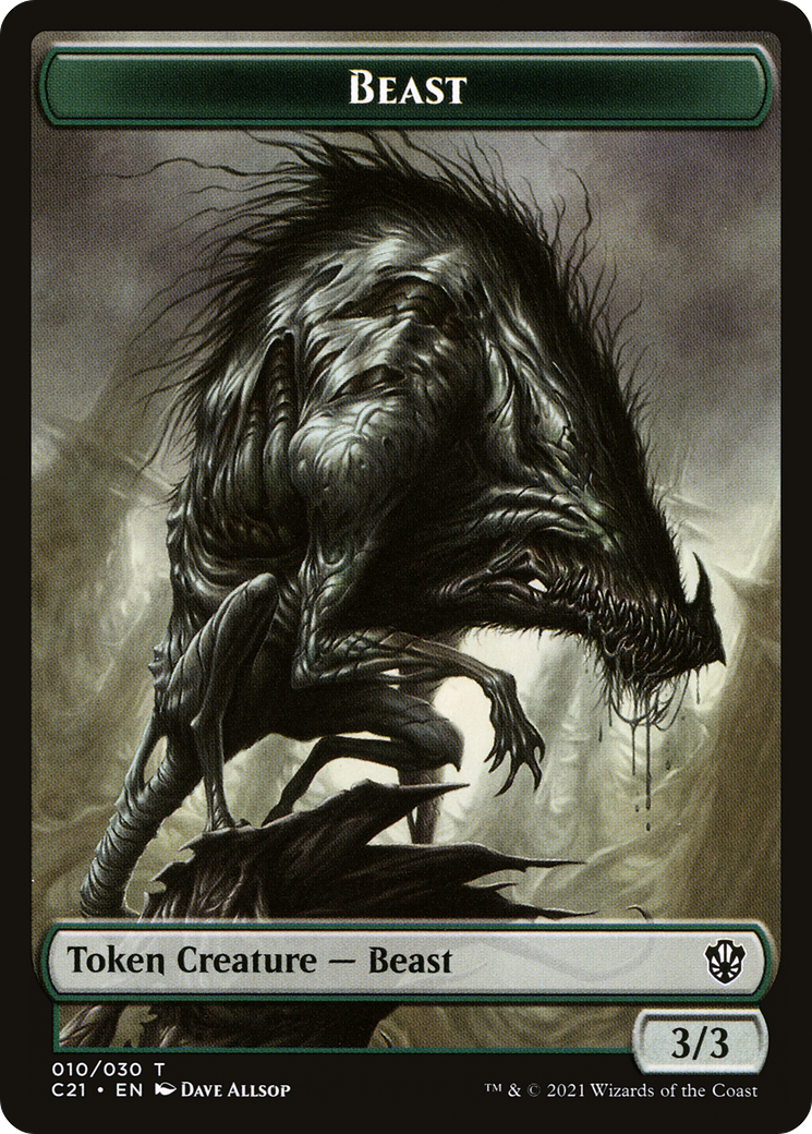 Beast (TC21-010) [Tokens] Commander 2021 Tokens MTG Single Wizards of the Coast