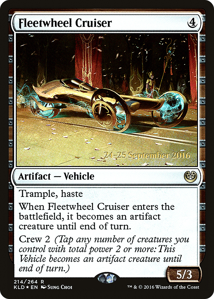 Fleetwheel Cruiser (PRE-214) [Kaladesh Promos] Foil MTG Single Wizards of the Coast
