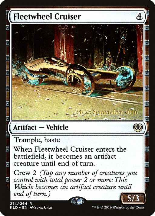 Fleetwheel Cruiser (PRE-214) [Kaladesh Promos] Foil MTG Single Wizards of the Coast