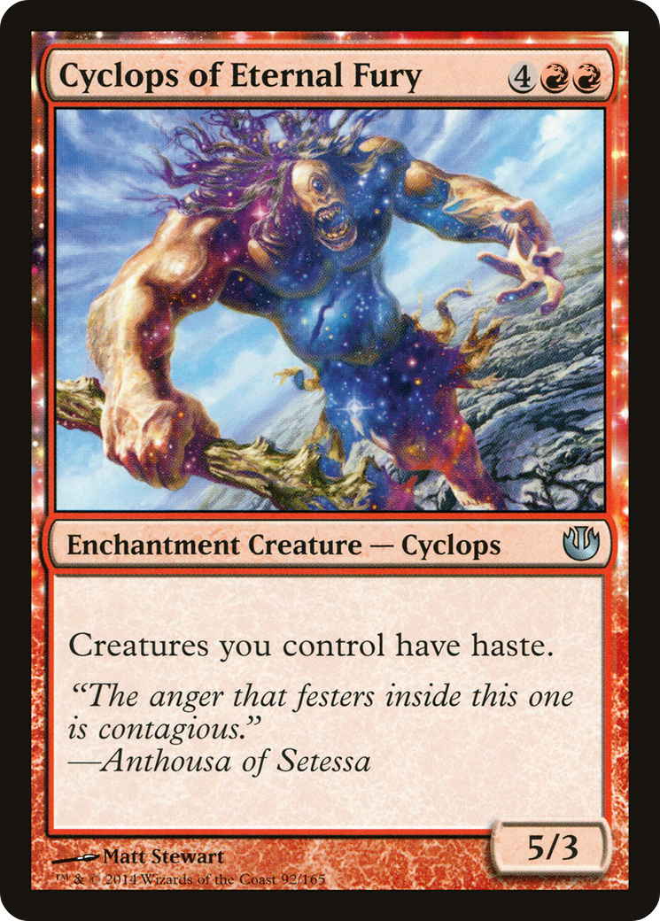 Cyclops of Eternal Fury (JOU-092) [Journey into Nyx] Foil MTG Single Wizards of the Coast
