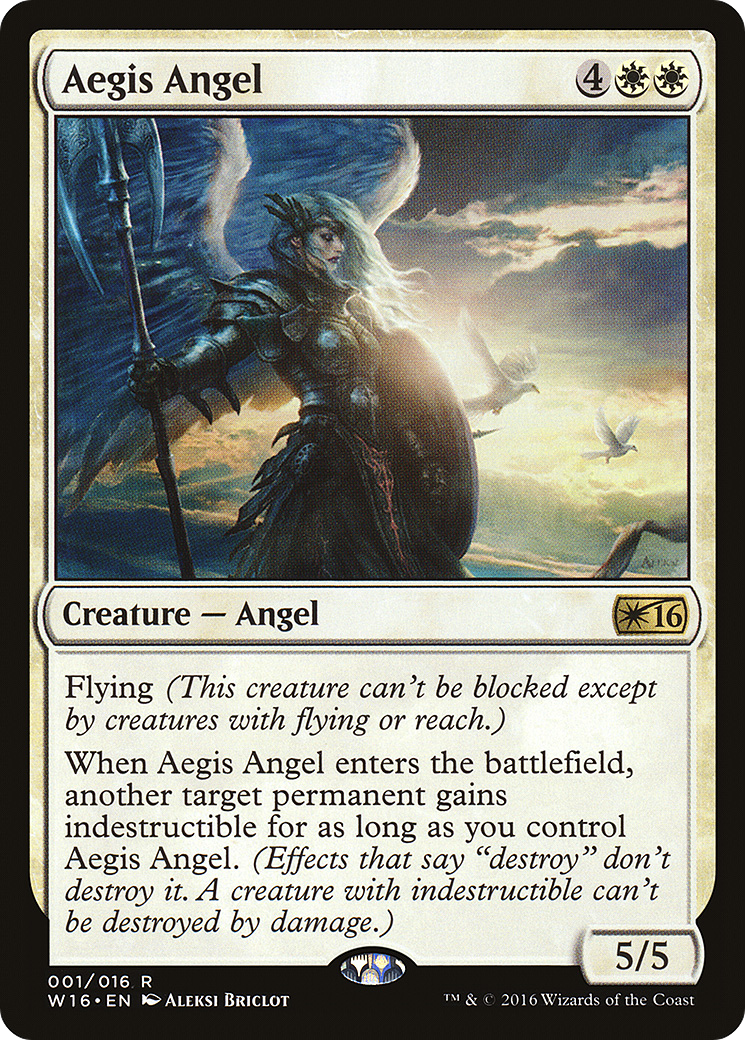 Aegis Angel (W16-001) [Misc] Welcome Deck 2016 MTG Single Wizards of the Coast