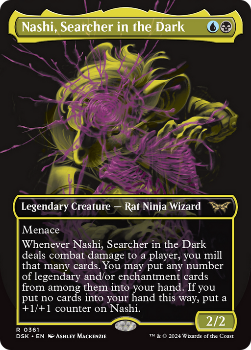 Nashi, Searcher in the Dark (DSK-361) [Duskmourn: House of Horror] (Borderless) MTG Single Wizards of the Coast