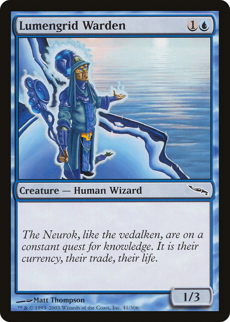 Lumengrid Warden (MRD-041) [Mirrodin] MTG Single Wizards of the Coast