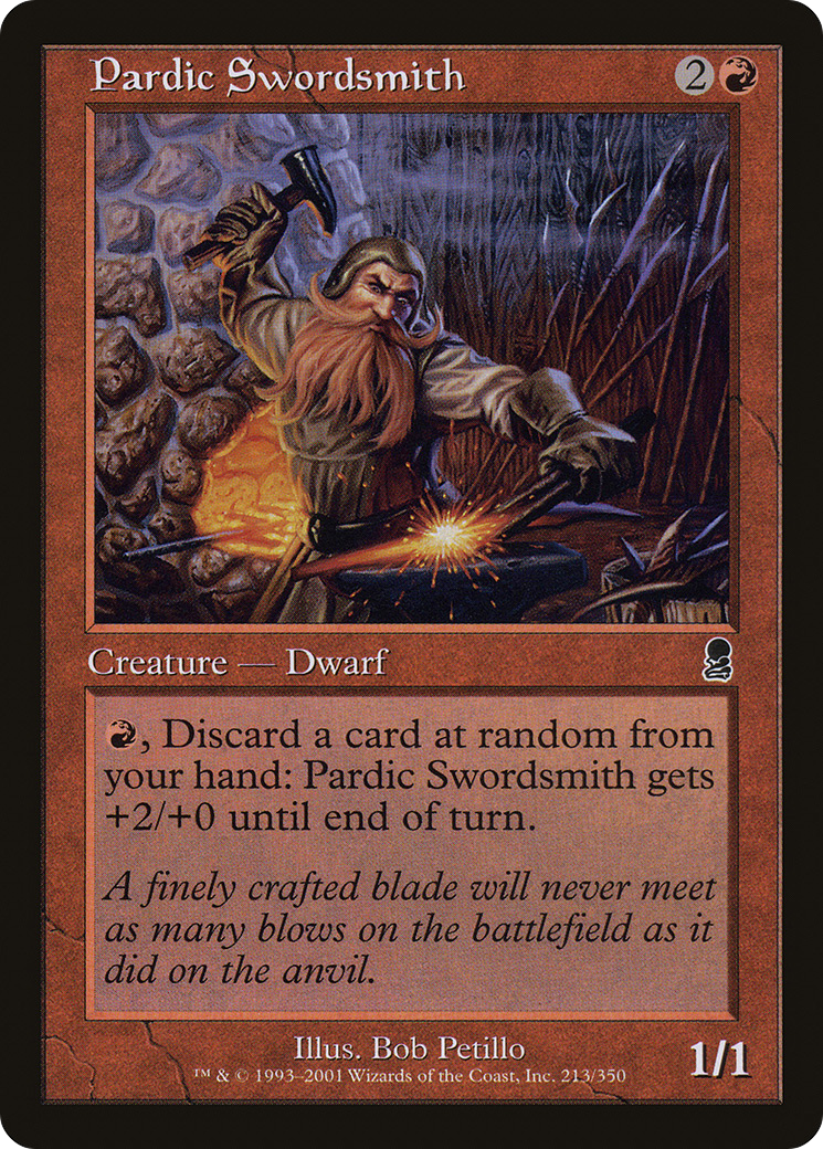 Pardic Swordsmith (ODY-213) [Odyssey] Foil MTG Single Wizards of the Coast