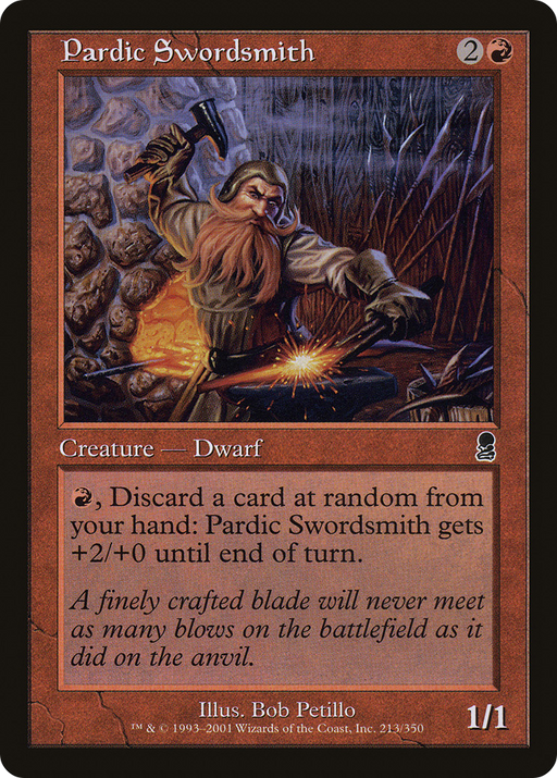 Pardic Swordsmith (ODY-213) [Odyssey] Foil MTG Single Wizards of the Coast