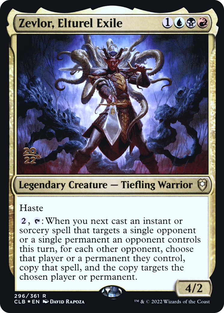 Zevlor, Elturel Exile (PRE-296) [Battle for Baldur's Gate Promos] Foil MTG Single Wizards of the Coast