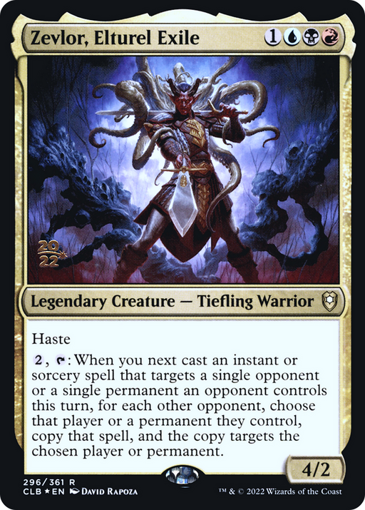 Zevlor, Elturel Exile (PRE-296) [Battle for Baldur's Gate Promos] Foil MTG Single Wizards of the Coast
