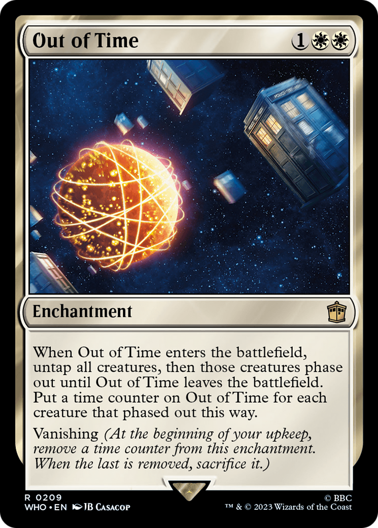 Out of Time (WHO-209) [Doctor Who] Foil MTG Single Wizards of the Coast