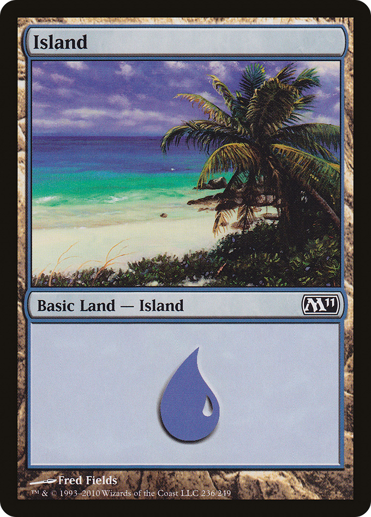 Island (236) (M11-236) [Magic 2011] Foil MTG Single Wizards of the Coast