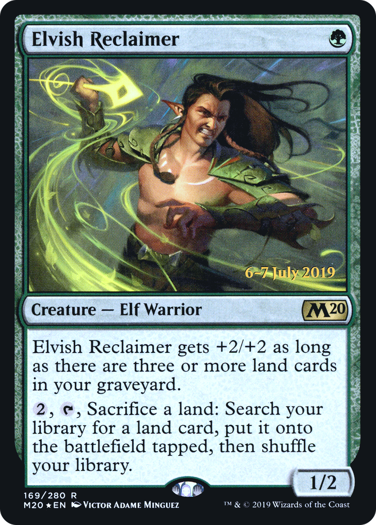 Elvish Reclaimer (PRE-169) [Core Set 2020 Promos] Foil MTG Single Wizards of the Coast