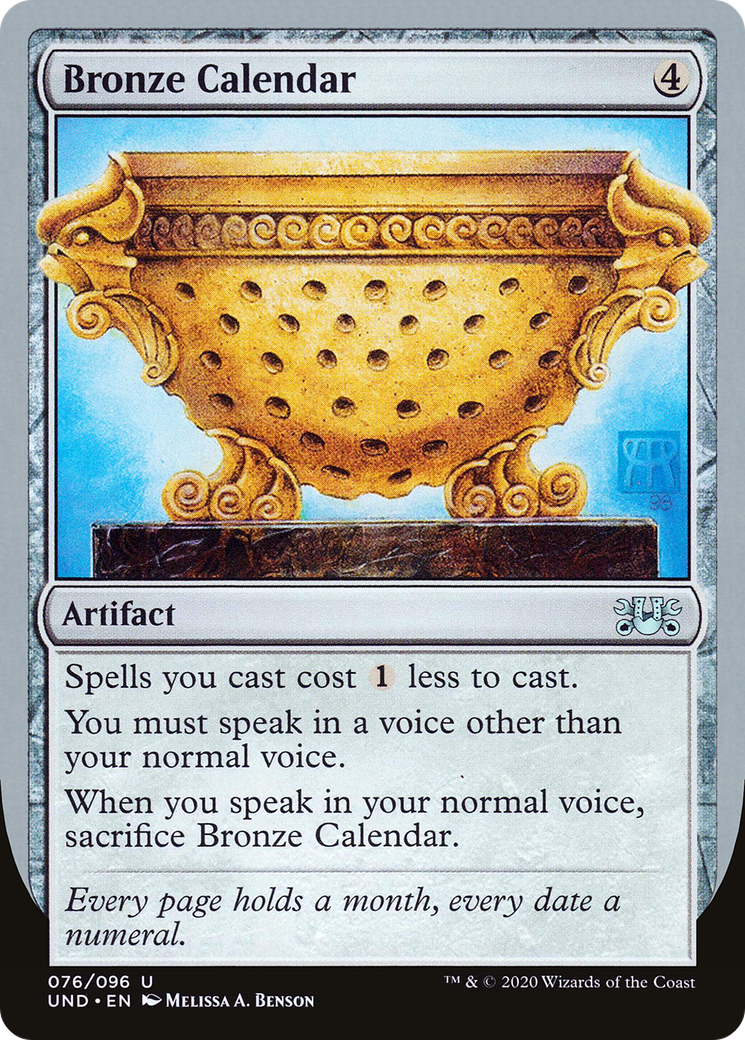 Bronze Calendar (UND-076) [Unsanctioned] MTG Single Wizards of the Coast