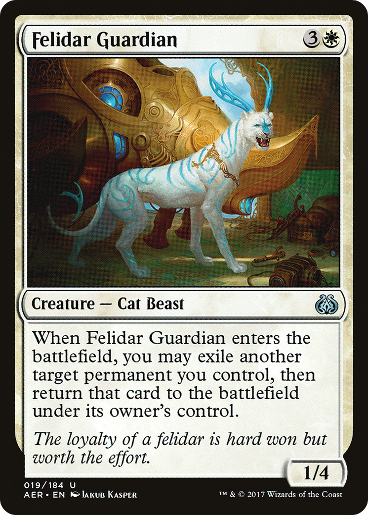 Felidar Guardian [Aether Revolt] MTG Single Magic: The Gathering