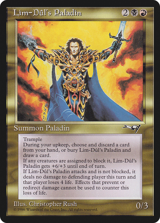 Lim-Dûl's Paladin (ALL-108) [Alliances] MTG Single Wizards of the Coast