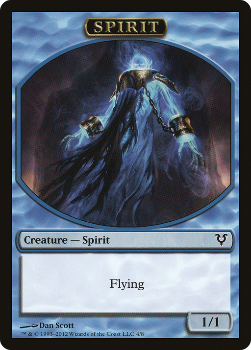 Spirit Token (4) (AVR-004) [Tokens] Avacyn Restored Tokens MTG Single Wizards of the Coast