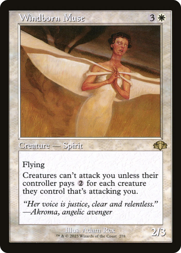Windborn Muse (DMR-278) [Dominaria Remastered] MTG Single Wizards of the Coast
