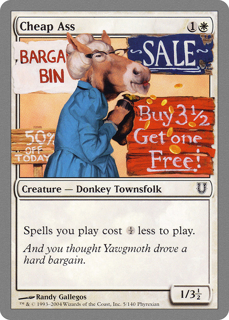 Cheap Ass (UNH-005) [Unhinged] Foil MTG Single Wizards of the Coast