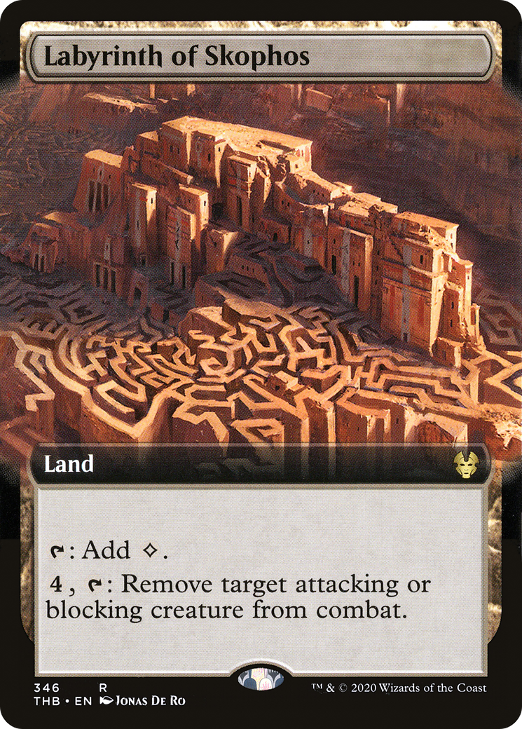 Labyrinth of Skophos (THB-346) [Theros Beyond Death] (Extended Art) Foil MTG Single Wizards of the Coast