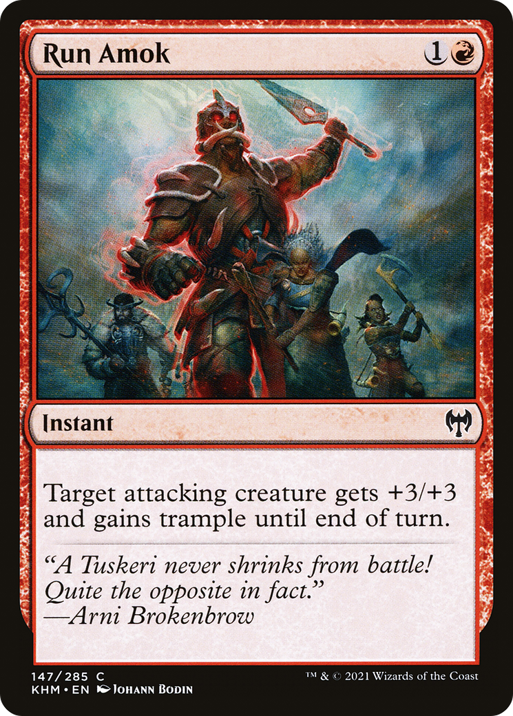 Run Amok (KHM-147) [Kaldheim] Foil MTG Single Wizards of the Coast