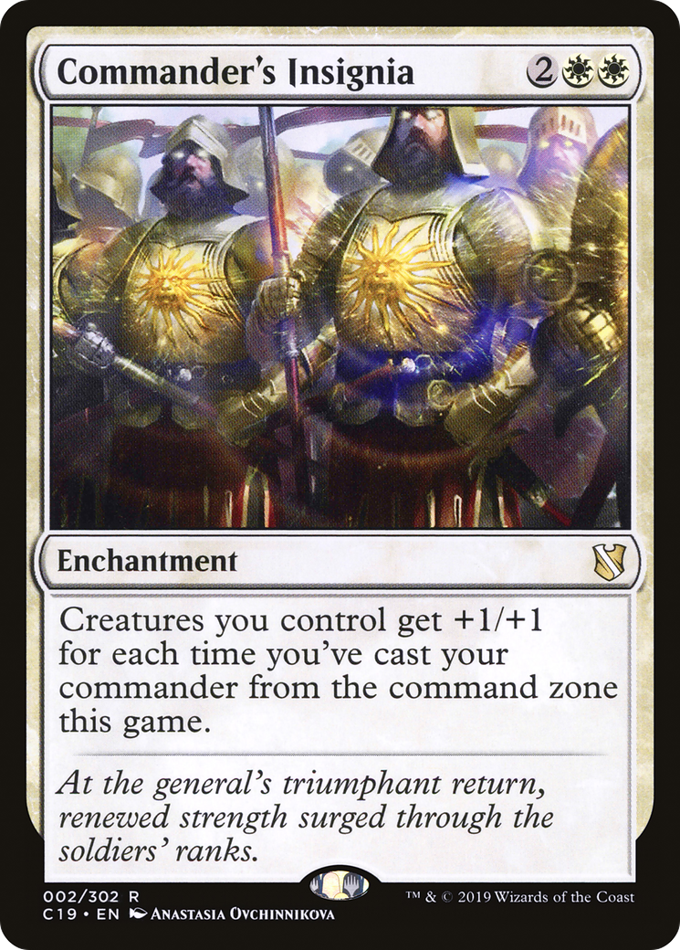 Commander's Insignia (C19-002) [Commander 2019] MTG Single Wizards of the Coast