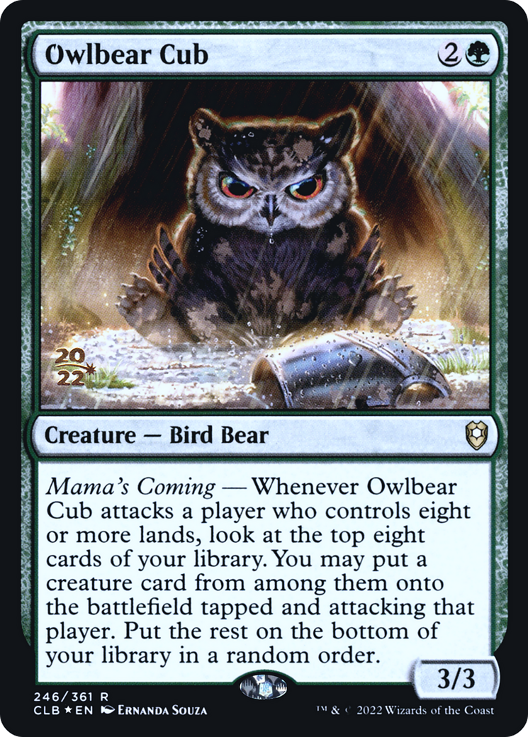 Owlbear Cub (PRE-246) [Battle for Baldur's Gate Promos] Foil MTG Single Wizards of the Coast