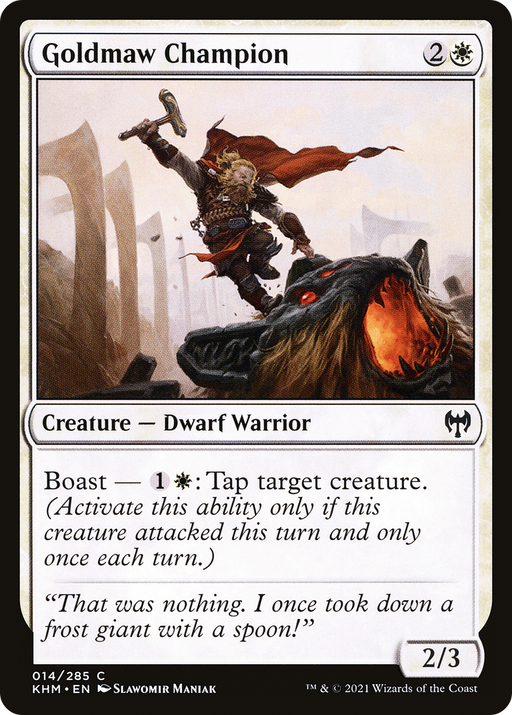 Goldmaw Champion (KHM-014) [Kaldheim] MTG Single Wizards of the Coast