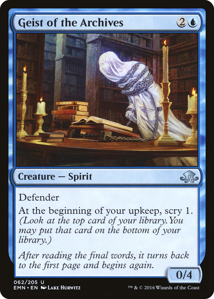Geist of the Archives (EMN-062) [Eldritch Moon] MTG Single Wizards of the Coast