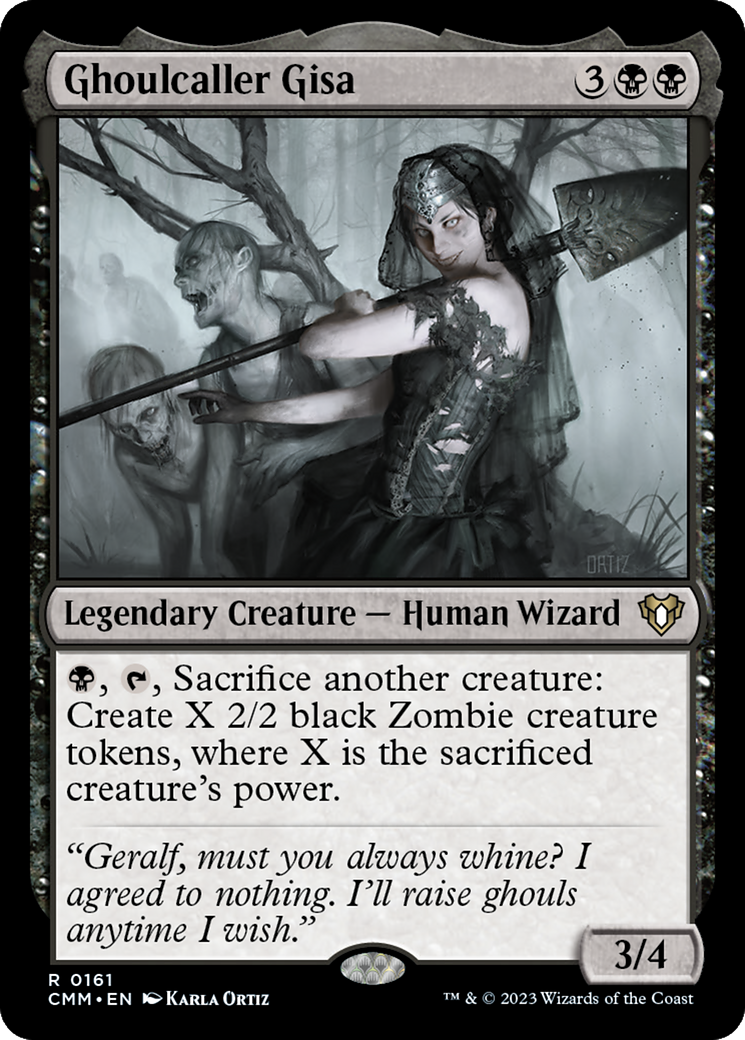 Ghoulcaller Gisa (CMM-161) [Commander Masters] Foil MTG Single Wizards of the Coast
