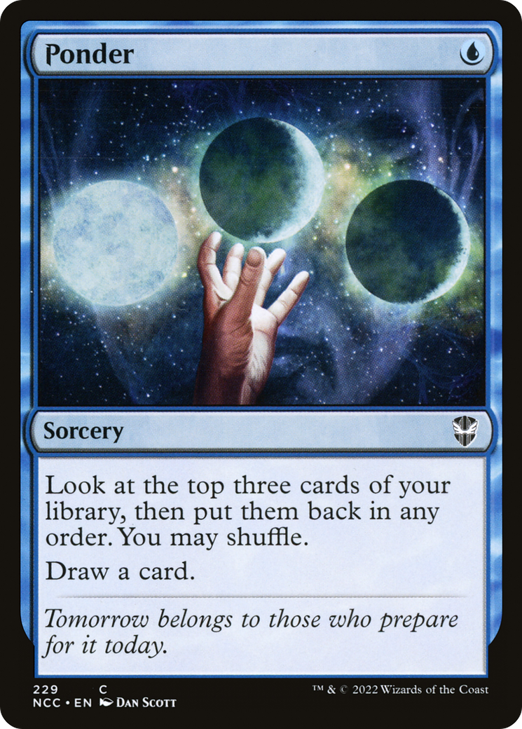 Ponder (NCC-229) [New Capenna Commander] MTG Single Wizards of the Coast