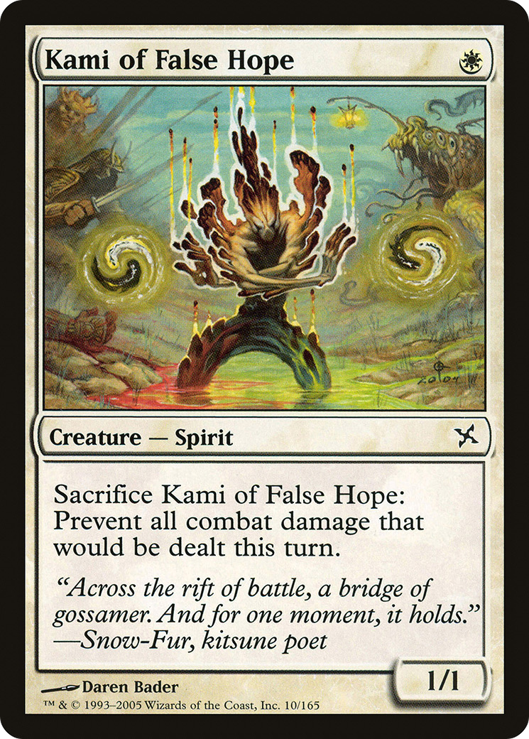 Kami of False Hope (BOK-010) [Betrayers of Kamigawa] MTG Single Wizards of the Coast