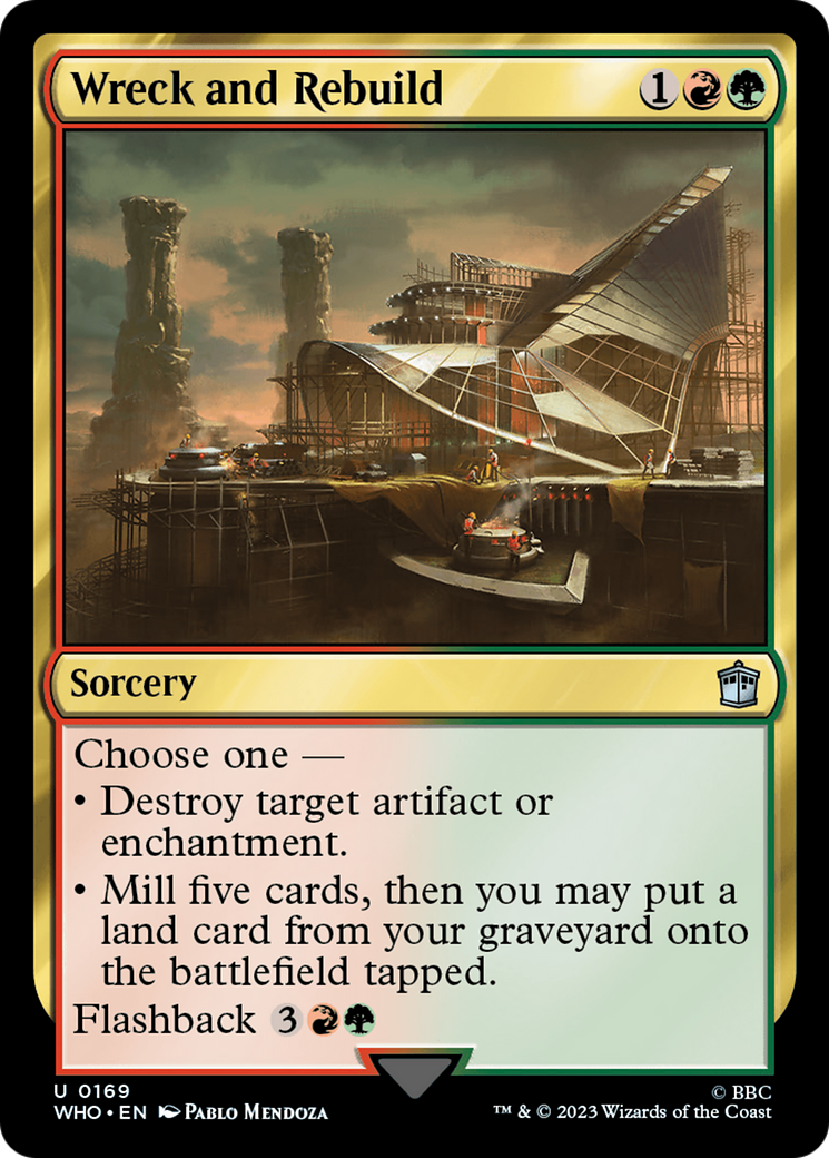 Wreck and Rebuild (WHO-169) [Doctor Who] Foil MTG Single Wizards of the Coast