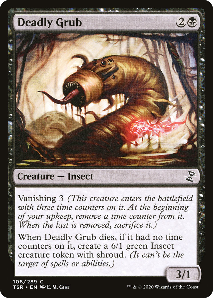 Deadly Grub (TSR-108) [Time Spiral Remastered] MTG Single Wizards of the Coast