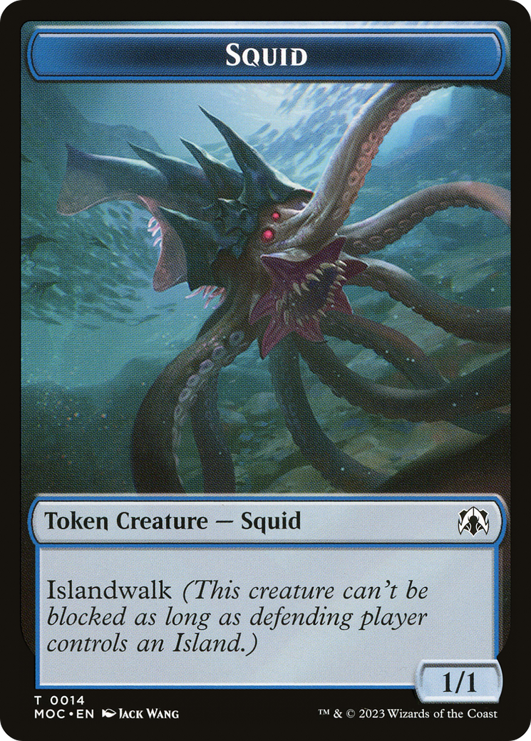 Squid (TMOC-014) [Tokens] March of the Machine Commander Tokens MTG Single Wizards of the Coast