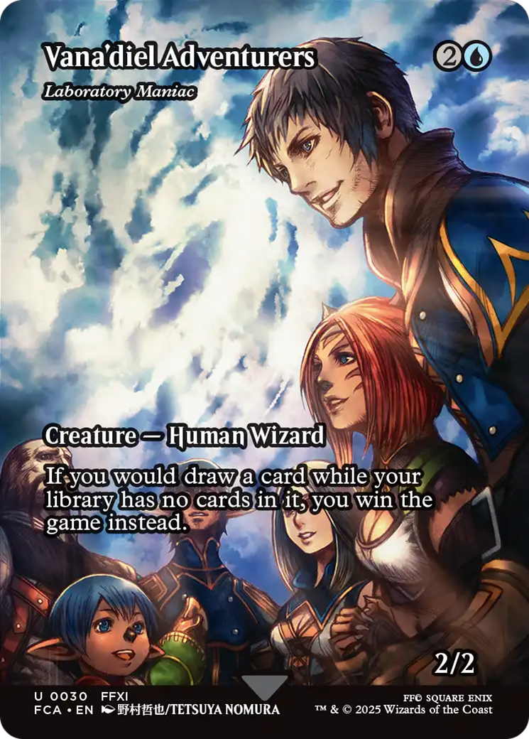 Vana'diel Adventurers - Laboratory Maniac (Showcase) (FCA-030) [FINAL FANTASY: Through the Ages] / Vana'diel Adventurers (Borderless) Foil MTG Single Wizards of the Coast