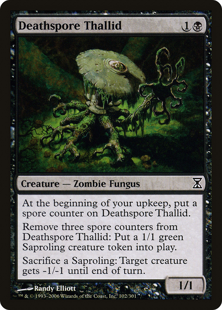Deathspore Thallid (TSP-102) [Time Spiral] Foil MTG Single Wizards of the Coast
