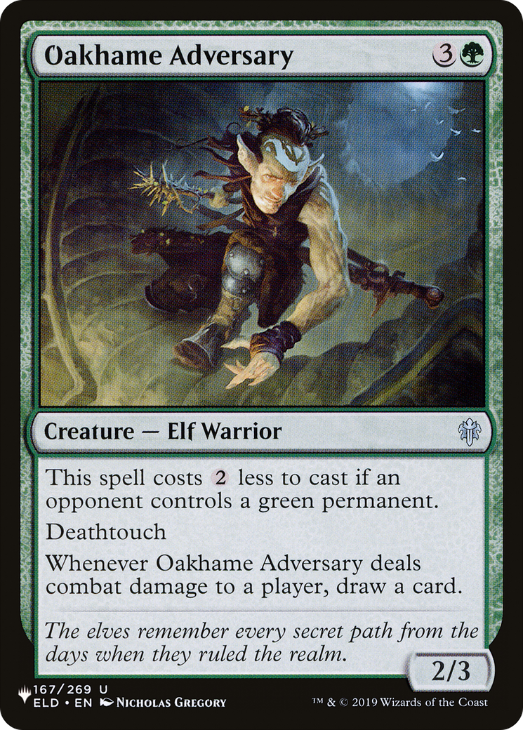 Oakhame Adversary (LIST-ELD-167) [Mystery Booster] The List MTG Single Wizards of the Coast