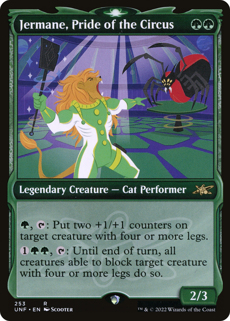 Jermane, Pride of the Circus (UNF-253) [Unfinity] (Showcase) Foil MTG Single Wizards of the Coast