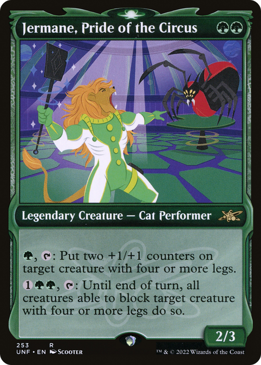 Jermane, Pride of the Circus (UNF-253) [Unfinity] (Showcase) Foil MTG Single Wizards of the Coast