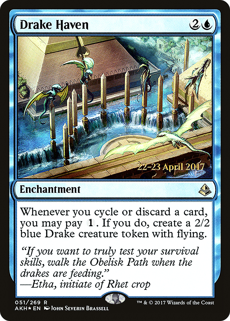 Drake Haven (PRE-051) [Amonkhet Promos] Foil MTG Single Wizards of the Coast
