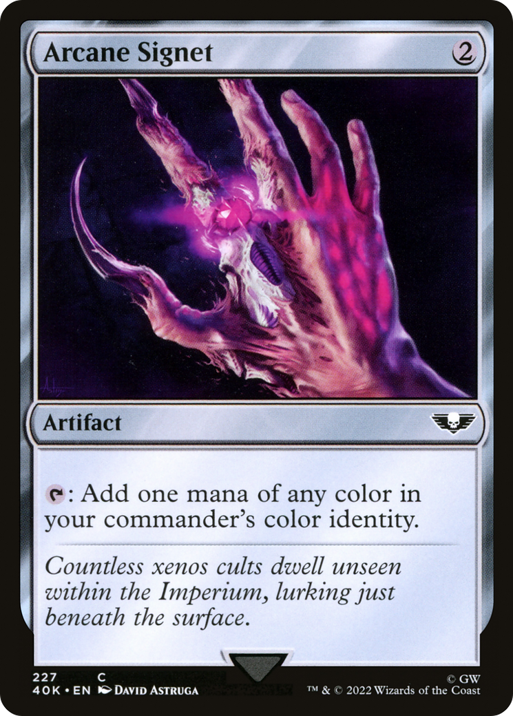 Arcane Signet (227) (40K-227) [Warhammer 40,000 Commander] MTG Single Wizards of the Coast