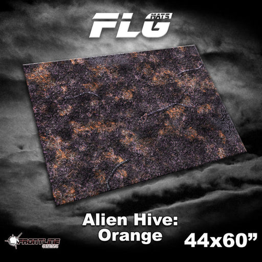Frontline Gaming: Mats - Alien Hive Orange 44"x60" Gaming Mat FLG