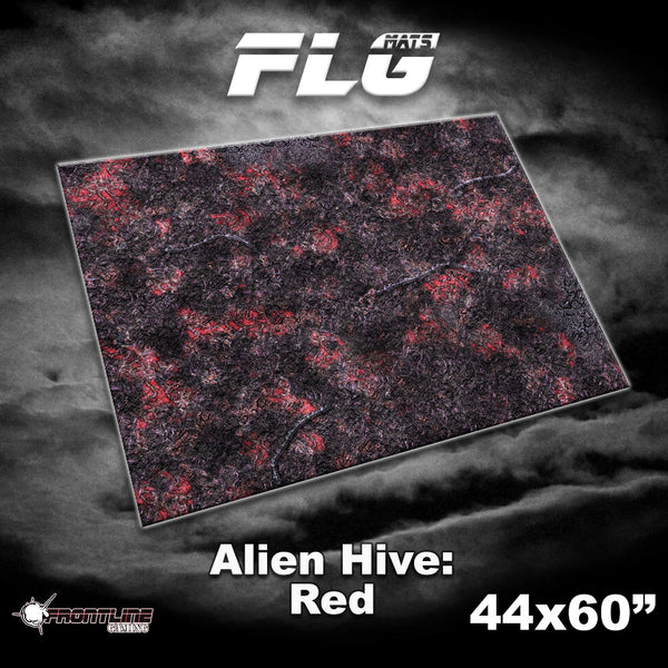 Frontline Gaming: Mats - Alien Hive Red 44"x60" Gaming Mat FLG