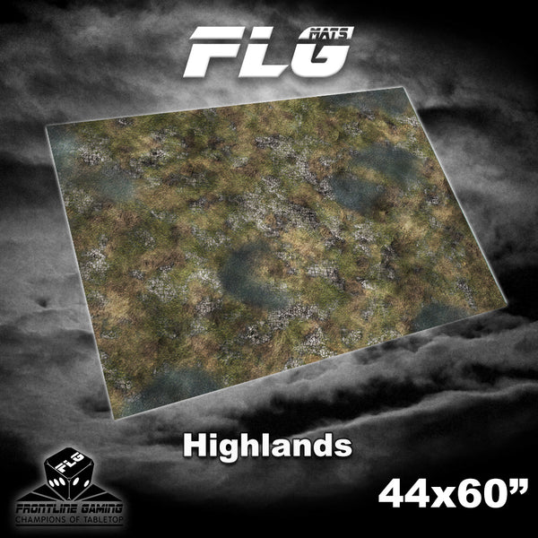 Frontline Gaming: Mats - Highlands 44"x60" Gaming Mat FLG
