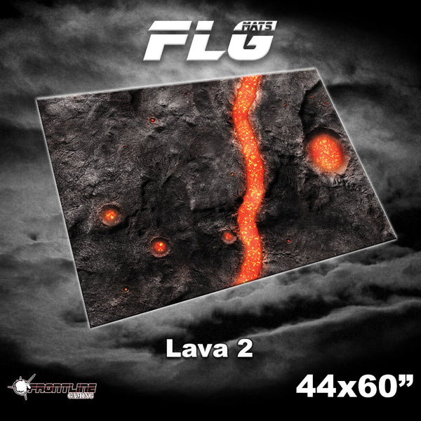 Frontline Gaming: Mats - Lava 2 44"x60" Gaming Mat FLG