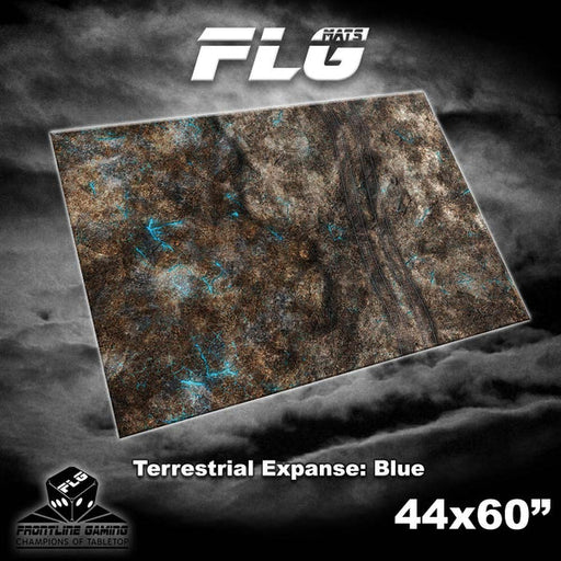 Frontline Gaming: Mats - Terrestrial Expanse Blue 44"x60" Gaming Mat FLG