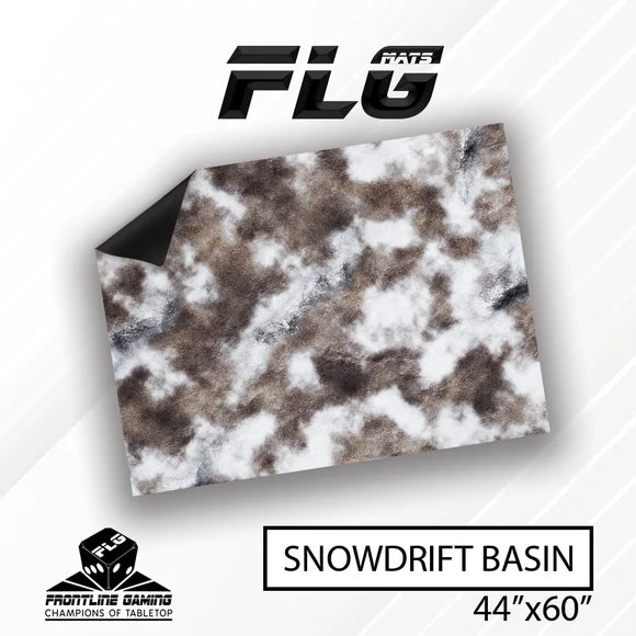 Frontline Gaming: Mats - Snowdrift Basin 44"x60" Gaming Mat FLG