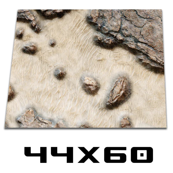 Frontline Gaming: Mats - Dune Sea Outpost 44"x60" Gaming Mat FLG