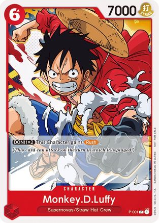 Monkey.D.Luffy (Super Pre-Release) [Participant] (P-001) [One Piece Promotion Cards] One Piece Single Bandai