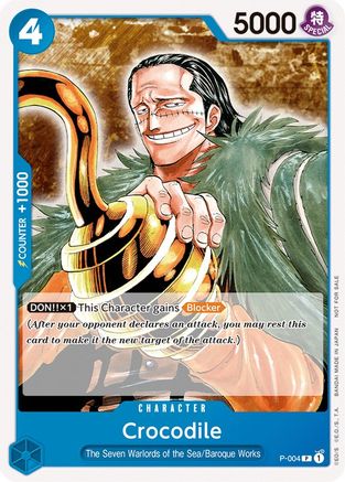 Crocodile (Promotion Pack 2022) (P-004) [One Piece Promotion Cards] One Piece Single Bandai
