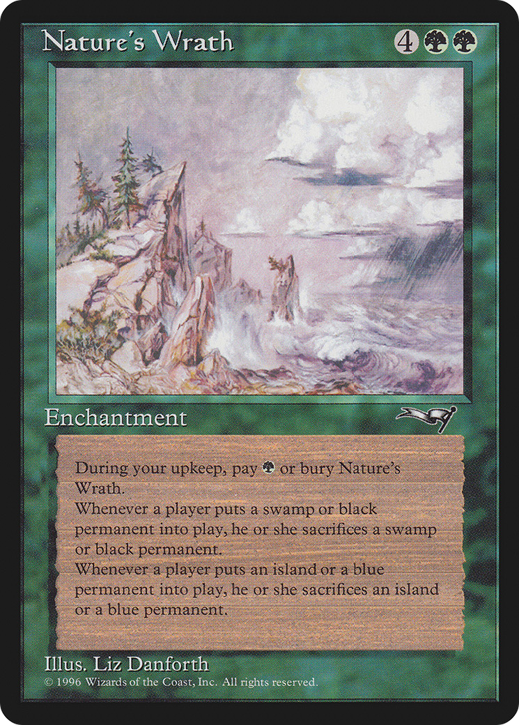 Nature's Wrath (ALL-098) [Alliances] MTG Single Wizards of the Coast